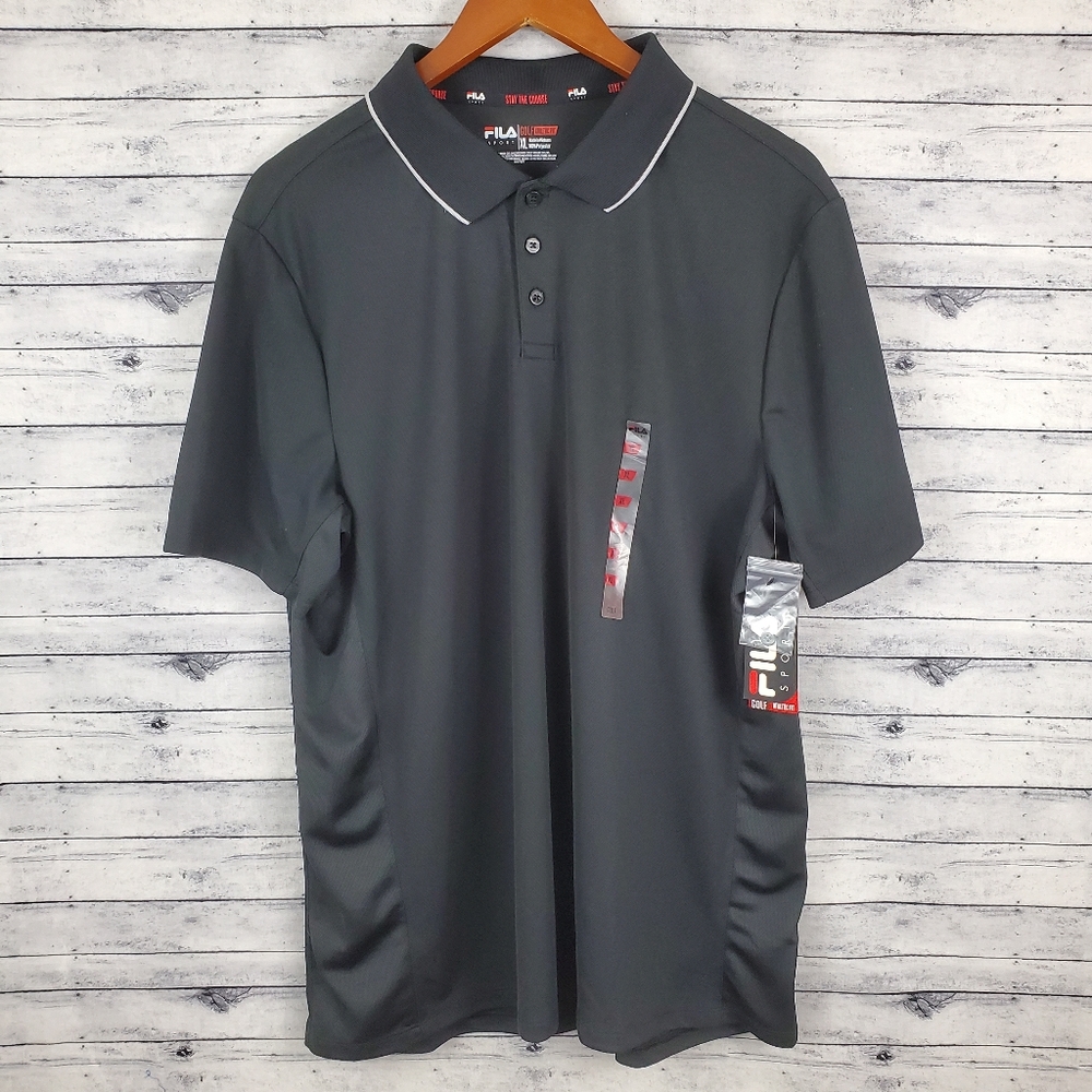 Fila Sport Golf Men’s Sz XL Polo Shirt Black